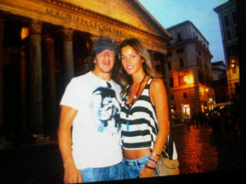 Puyol a Roma con la fidanzata